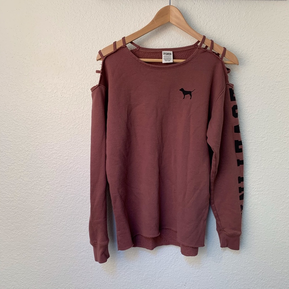 Pink Distressed Sweatshirt